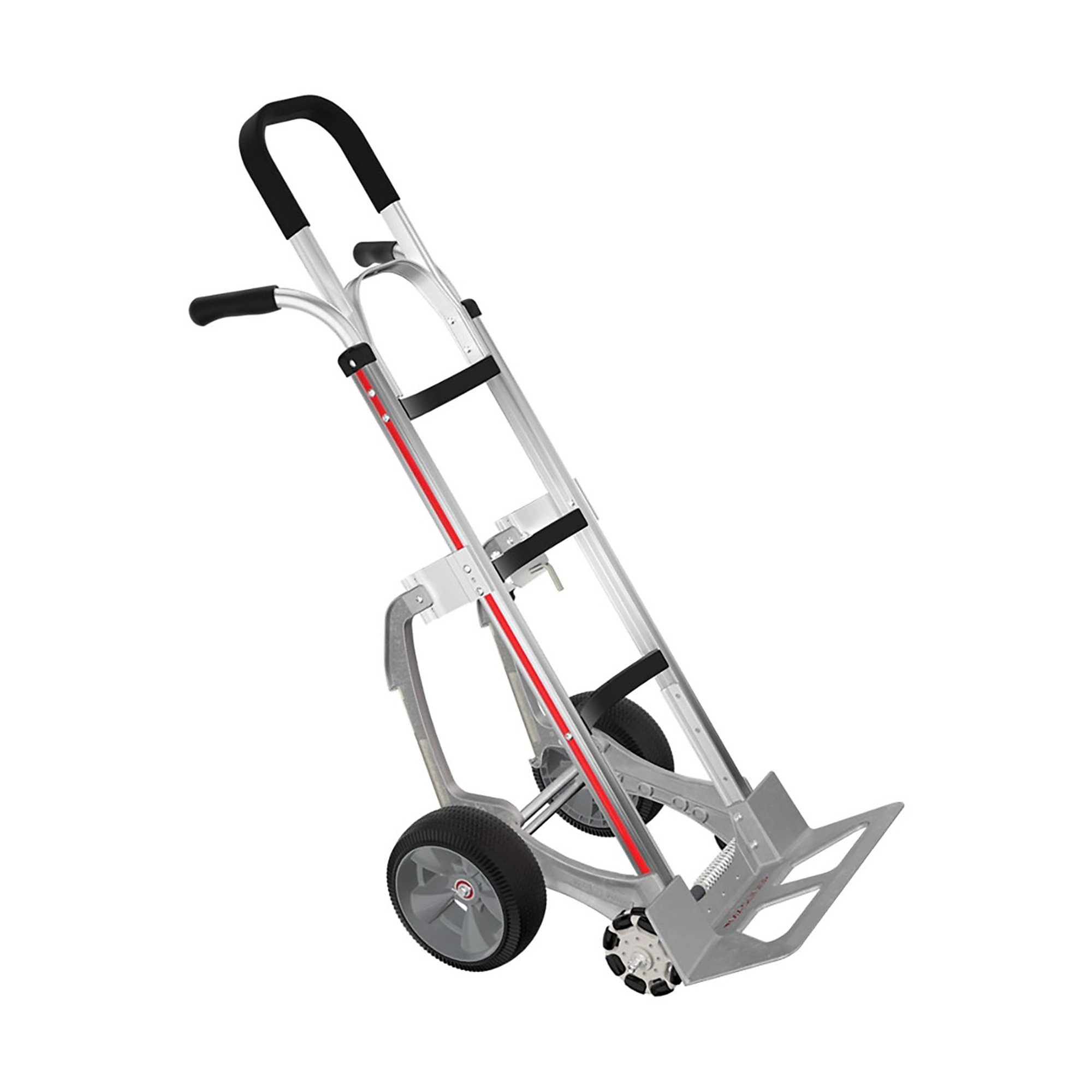 SNAP-LOC E-Track Single Wood Dolly Strap Tie-Down Anchor Kit with 2-Inch x 16-Foot Ratchet 4,400 lb E-Track Aluminum Hand Truck 10x3.5 Microcellular Tires Dual Grip-Handles Stair Skids 500-pounds, Model# SLVMHRK516UAE2